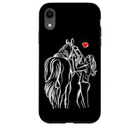 Cheval Amant Chevaux Fille Femmes Équitation Coque pour iPhone XR