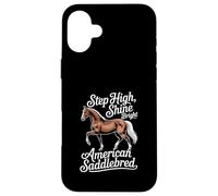 Cheval américain Saddlebred Step High, Shine Bright Coque pour iPhone 16 Plus