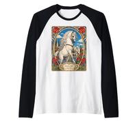 Cheval andalou Art Nouveau Design équestre Manche Raglan