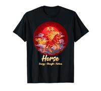 Cheval Année Chinois Zodiaque Lunaire Nouvel an Feu Cheval T-Shirt