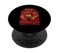 Cheval Année Courage & Honneur Zodiaque Chinois 2026 Nouvel an PopSockets PopGrip Adhésif