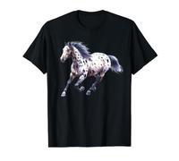 Cheval Appaloosa T-Shirt Graphique avec Valeur, Homme, Noir, M