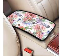Cheval aquarelle Roses Fleurs,Coussin de protection universel pour accoudoir de console centrale de véhicule, doux et confortable, pour poignée de maintien.