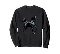 Cheval Arabe Noir réaliste Sweatshirt