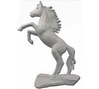 Cheval ascendant blanc 305cm de haut Figure de décoration/publicitaire - GFK - grandeur nature - pour l'extérieur