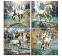 Cheval cascade Diamond Painting DIY 5D Diamond Peinture Kits 35x35cm l-645
