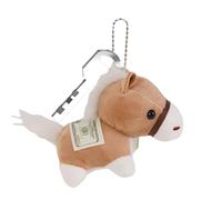 Cheval Charm - Pendentif Cheval Doux Rembourré pour Argent - Porte-clés en Peluche Animal Doux 2026 - pour Femmes, Filles, Enseignants, Étudiants, Portefeuille, Sac à Dos, Sac à Main, Noël