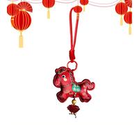 Cheval Chinois,Pendentif du Nouvel an 2026 | Charme avec Pompon De L'Année du Cheval pour Porte | pour Maison Bureau Sac Porte-Monnaie Sac À Dos Porte Mur