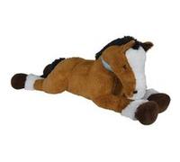 Cheval couche géant brun 110cm - peluche géante : cheval 1 mètre 10 - set doudou enfant xl + 1 carte tigre