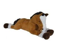 Cheval couche géant brun 110cm - peluche géante : cheval 1 mètre 10 - set doudou enfant xl + 1 carte tigre