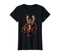 Cheval de Combat Hussar ailé polonais T-Shirt Graphique avec Valeur, Femme, Noir, XL