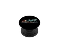 Cheval de Course au Trot équestre Chevaux Course de Trotting PopSockets PopGrip Adhésif