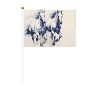 Cheval de course en dix pièces imprimé double face 14 x 20,8 cm, adapté pour les activités d'équipe encourageant