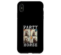 Cheval de Fête Photomaton Drôle Fan de Chevaux Coque pour iPhone XS Max