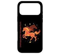 Cheval de feu avec Citation inspirante du Zodiaque céleste Coque pour iPhone 17 Pro Max