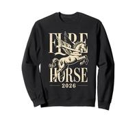 Cheval de feu créature Mythique année du Cheval Chinois 2026 Sweatshirt