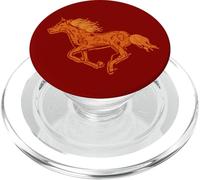 Cheval de feu du Nouvel an Chinois 2026 - Design du Zodiaque PopSockets PopGrip pour MagSafe