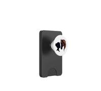 Cheval de Feu Femme Silhouette Mystique Double Exposition Art PopSockets PopWallet pour MagSafe