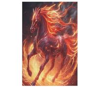Cheval de feu Puzzles De 1000 Pièces pour Adultes Et Enfants Puzzle Impossible Jouets en Bois Jeu Stimulant 78×53cm