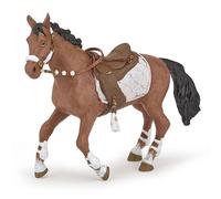 Cheval de la cavalière fashion hiver