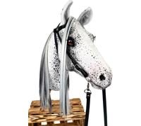 Cheval de loisir - Cheval de loisir - cheval de loisir réaliste - avec bride et laisse - cheval sur poteau - jouet de sport - taille A4 Mini - Tarant