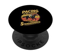 Cheval de Race Standard « Pacing is My Cardio » PopSockets PopGrip Adhésif