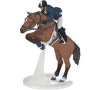 Cheval de saut d'obstacle et son cavalier Papo G