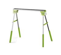 Cheval De Scie Pliant En Métal, Établi/poste De Travail Portable, Avec Pieds À Hauteur Réglable, Capacité De 550 Lb, For Entrepôts, Usines, Fermes(Green)
