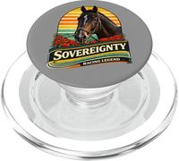 Cheval de souveraineté, Courses de Chevaux, Santa Anita, Del Mar Horses PopSockets PopGrip pour MagSafe