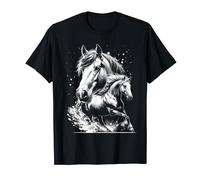 Cheval de style dessin photoréaliste comme portrait cool T-Shirt