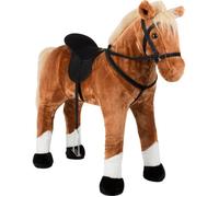 Cheval debout en plastique marron pour enfant - Small Foot - Hauteur d'assise de 50 cm