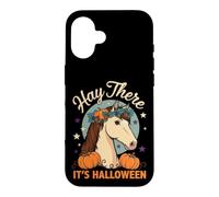Cheval d'halloween - Hay There It's Halloween Coque pour iPhone 16