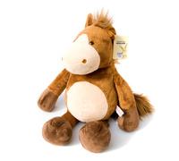 Cheval doudou super doux « Cheval Inand » - 50 cm - Marron - Peluche de qualité supérieure