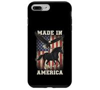 Cheval Drapeau Aigle fabriqué en Amérique Coque pour iPhone 7 Plus/8 Plus