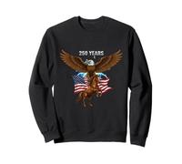 Cheval Drapeau Aigle fabriqué en Amérique Sweatshirt