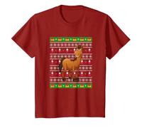 Cheval Drôle Animal Équitation Ugly Christmas Cadeau Noël T-Shirt