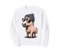 Cheval drôle de Style rétro - Poney Humoristique de la Ferme Sweatshirt