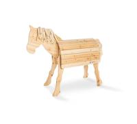 Cheval en bois massif niels naturel
