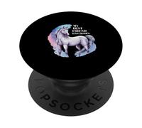 Cheval en Disant Que Mon Meilleur ami a des Sabots PopSockets PopGrip Adhésif