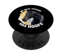 Cheval en Disant Que Mon Meilleur ami a des Sabots PopSockets PopGrip Adhésif