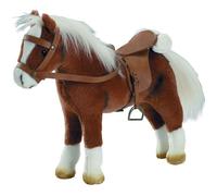 Cheval en peluche avec selle et harnais marron de la marque Gotz