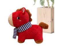 Cheval En Peluche - Décoration Mignon Porte-bonheur pour la Nouvelle Année 2026 par Chambre | Mascotte Chinoise Du Cheval Debout 2026 - Pour La Maison Bureau Salon Chambre De Fête De Printemps Enfants