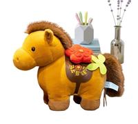 Cheval en peluche - Design chinois mignon de 20 centimètres,Derniers animaux en peluche mignons | Pour garçons filles Fête d'anniversaire Nouvel An Cadeau de fête