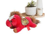 Cheval en peluche | Doux et tendre en position allongée à collectionner - At Doldurulmuş Hayvan Oyuncak | Pour garçons et filles, anniversaire, Noël, nouvel an lunaire chinois, Pâques, faveurs de fête