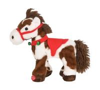 Cheval en Peluche Électrique - 33 X 21 X 10 Cm, Jouet Poney Chantant, Peluche Intelligente Interactive | Cadeau Mignon du Nouvel an Chinois pour Les , Amoureux De L'équitation, Amusant À Collec