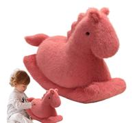 Cheval en peluche | Jouet cheval balançoire de 40 cm | Compagnon ludique Décoration mignonne pour chambre à coucher, salon, table de travail voiture