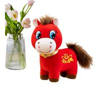 Cheval en peluche mignon - Ruichi, ?eval e? pèluche du nouvel an chinois, mascotte ên pe? de chêval, jouets e? pelüche | Jouet ?n peluc?he 2026 dè 9.8 pouces, pour la maison, là chambre à couche