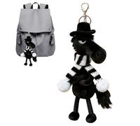 Cheval En Peluche,Pendentif Porte-clés Charmant | Mini Porte-Clés En Peluche - Pour Sac À Dos Sac À Main Tote Cadeau Fête Anniversaire Nouvel An