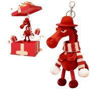 Cheval En Peluche - Porte-Clés Pendentif Collectionnable Décoratif - Mini Porte-Clés En Peluche - Pour Sac à Dos, Sac à Main, Pour la Fête du Printemps, Anniversaire, Cadeau de Fête