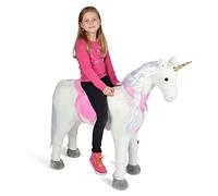 Cheval en Peluche XXL de la Marque Pink Papaya, Cheval géant 105 cm